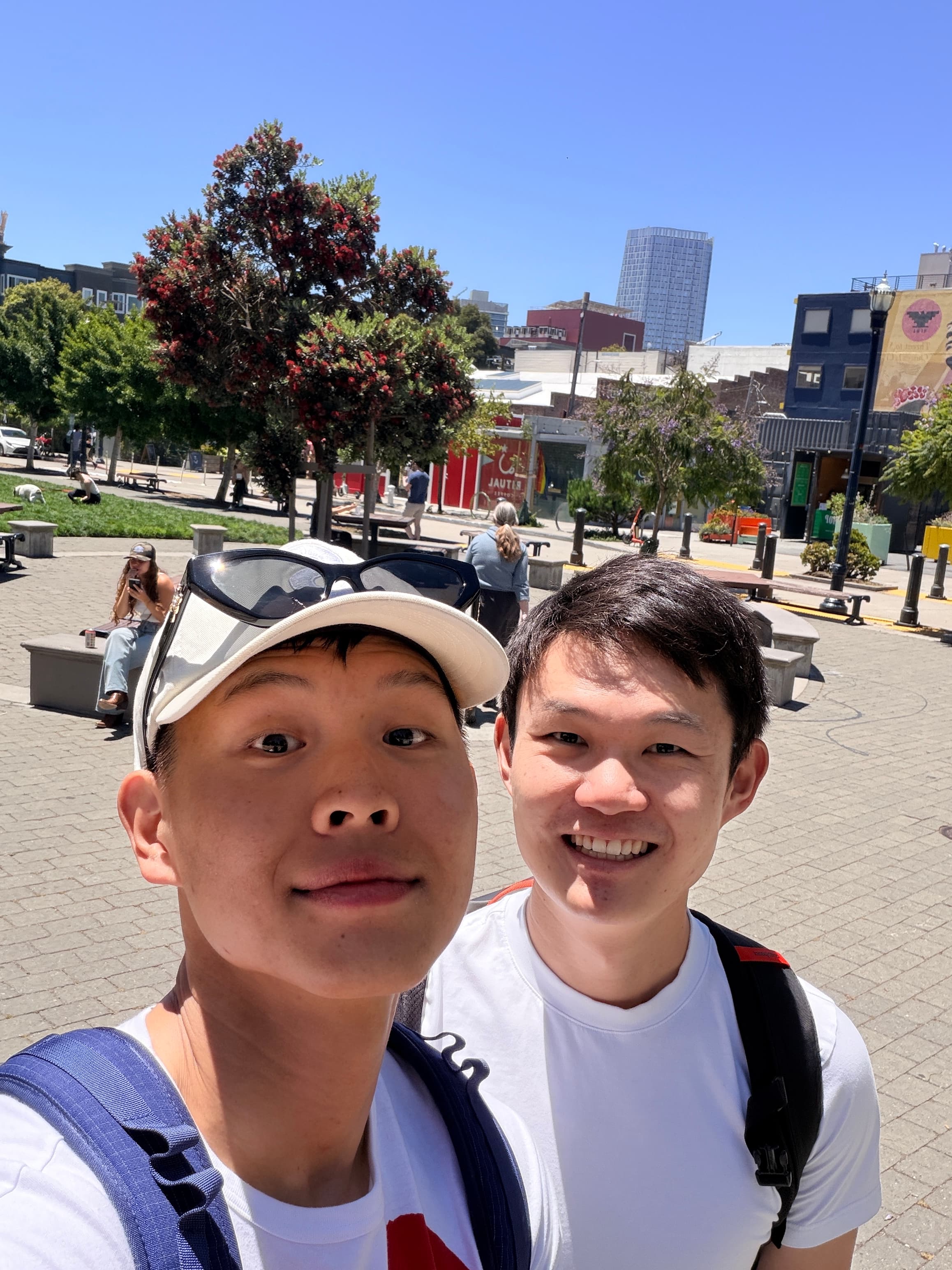 David Zeng and me in San Francisco after our coffee chat